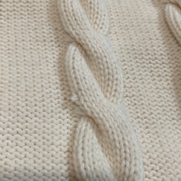 Escada Margaretha Ley Cream Cable Knit Sweater - Picture 13 of 17